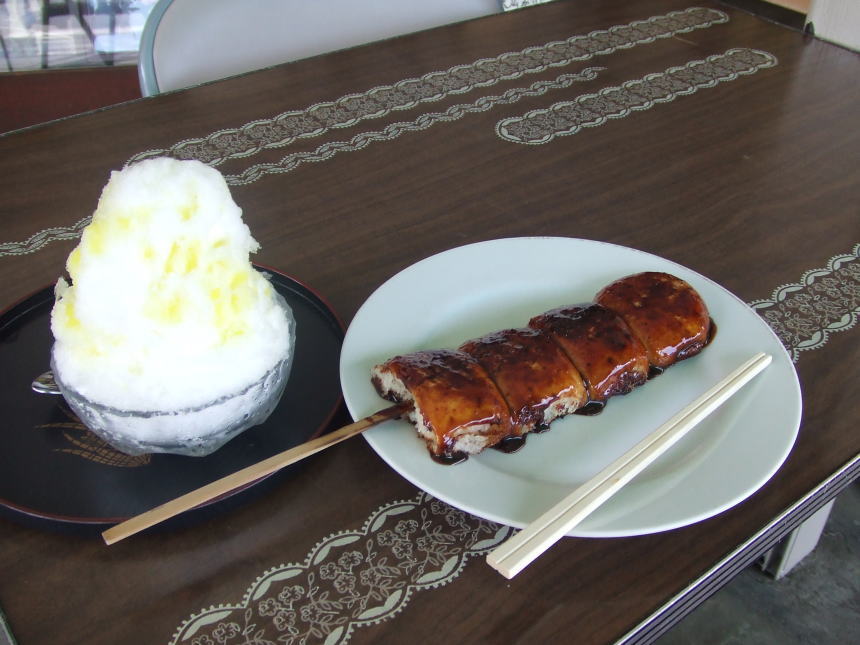 かき氷＆やきまんじゅう