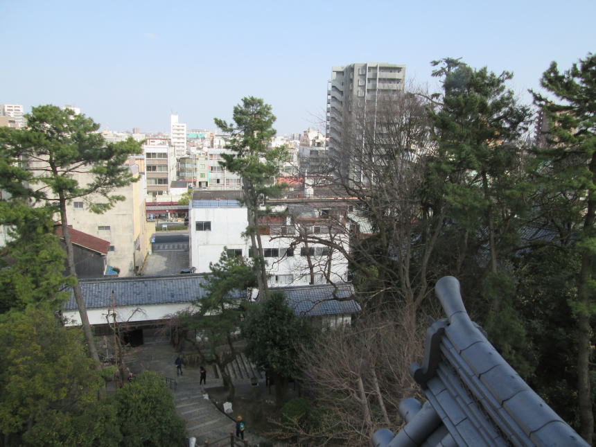 天守からの眺望（東側）
