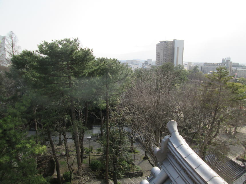 天守からの眺望（南側）