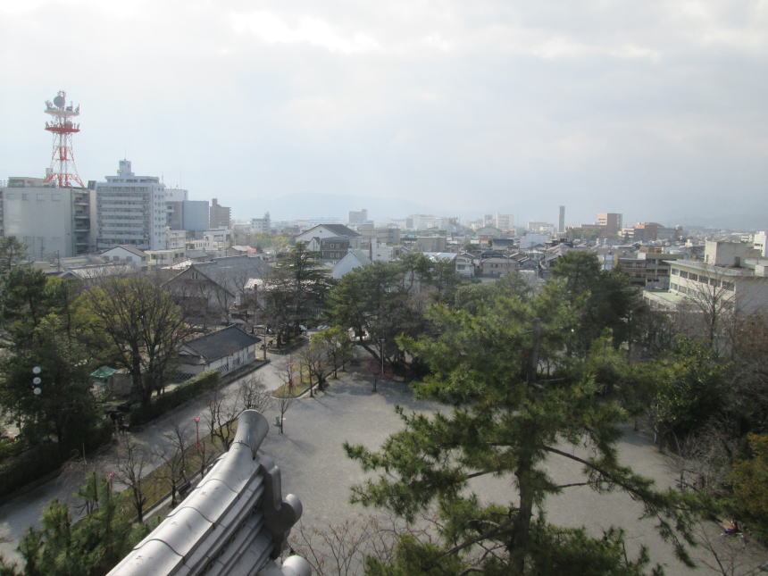 天守からの眺望（西側）