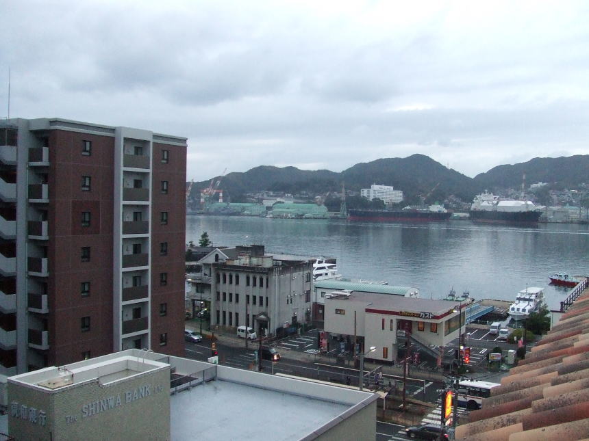 泊まった部屋の窓から見える風景