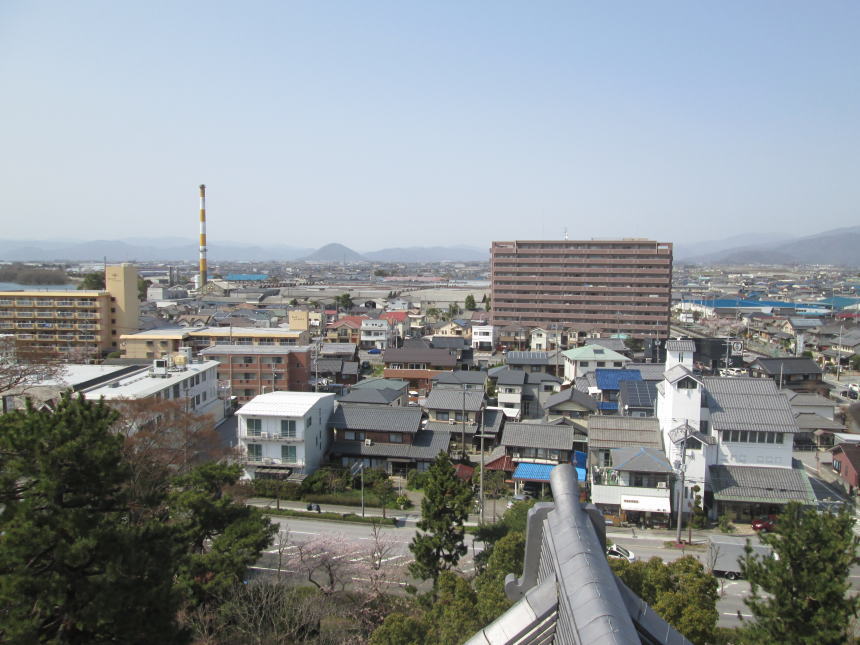 博物館5階からの眺望（北側）