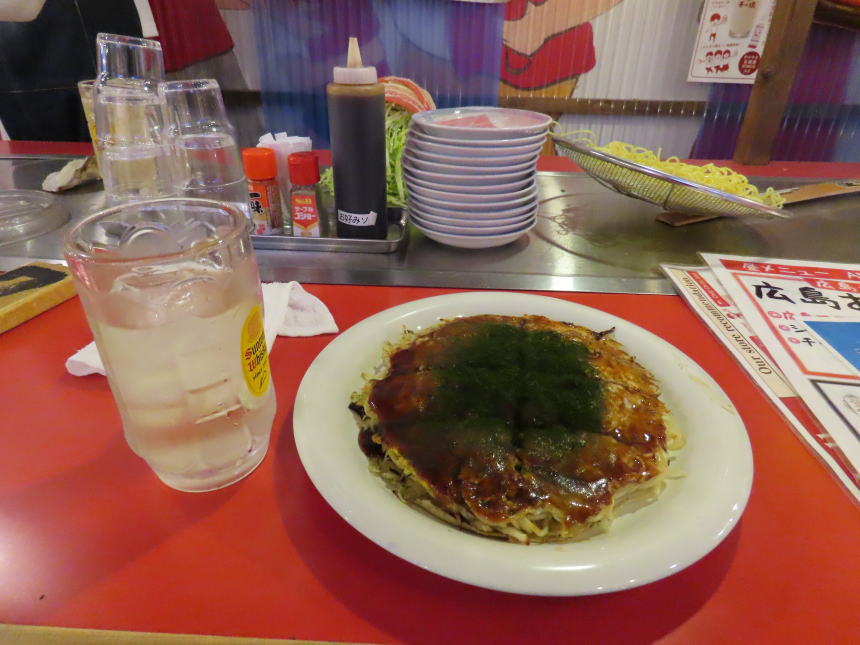 肉玉そばとハイボール