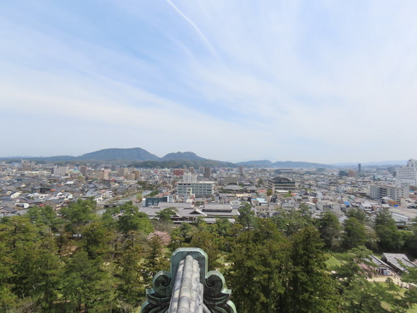 天守からの眺望（東側）