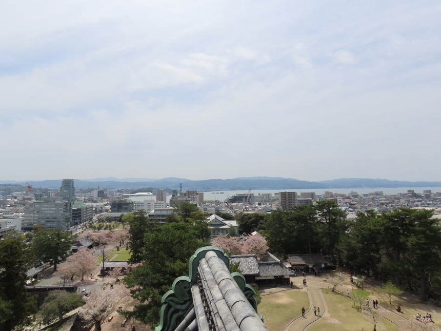 天守からの眺望（南側）