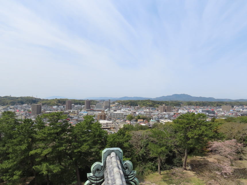 天守からの眺望（西側）