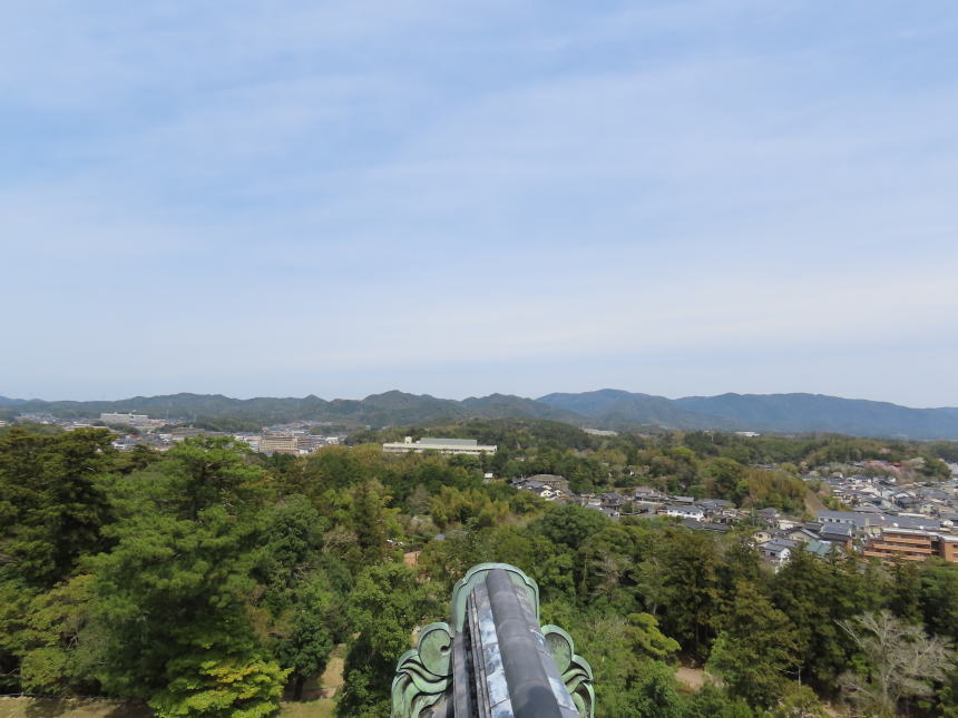 天守からの眺望（北側）